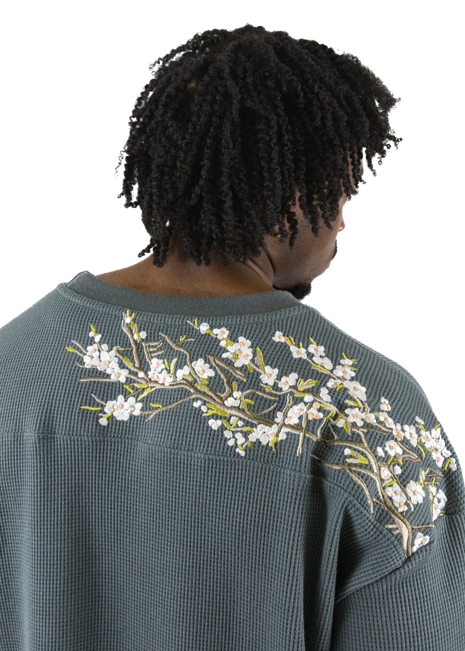 "Blossom" Waffle Thermal (Grey/White)