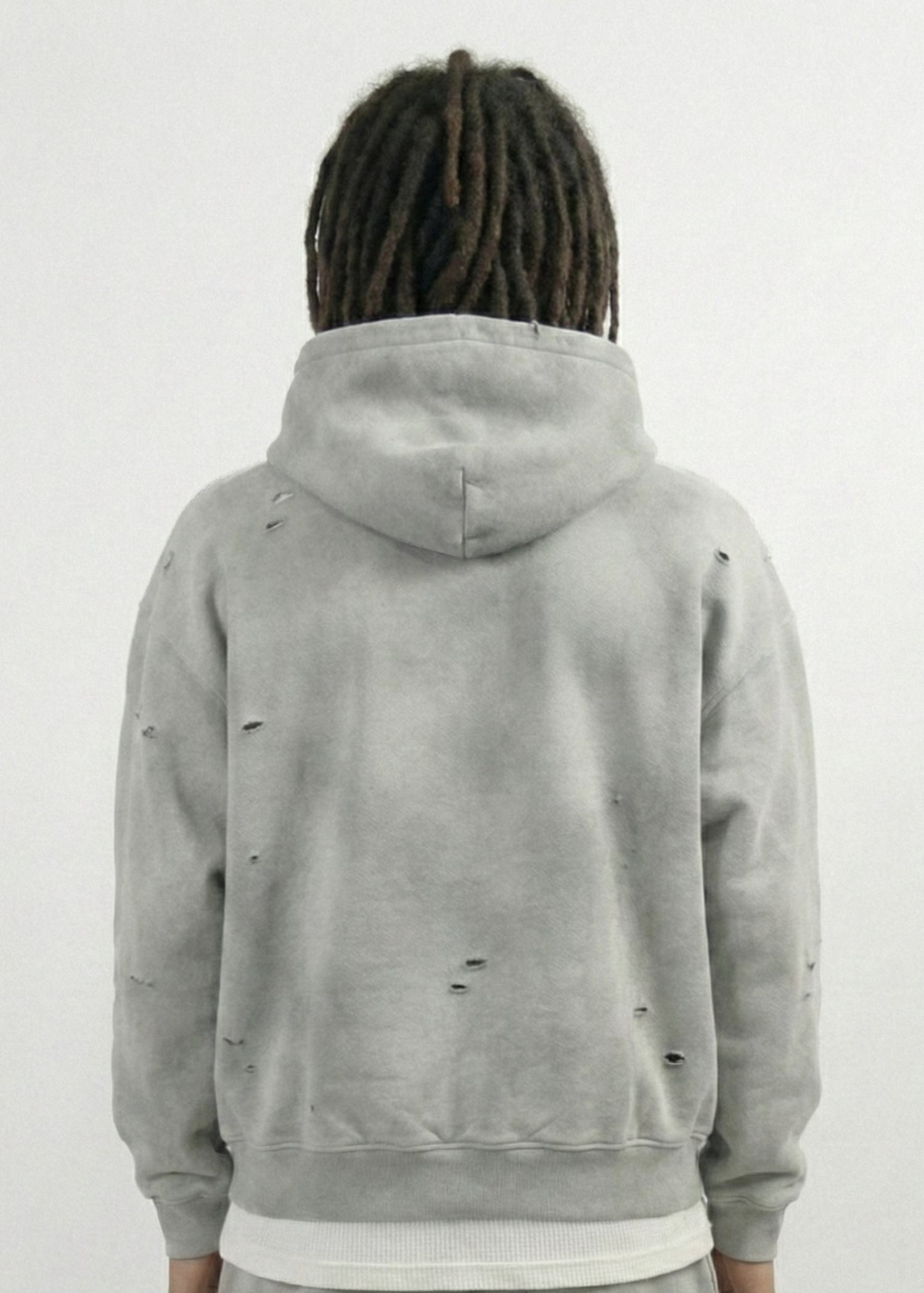 Torn* Washed Hoodie (Marble)
