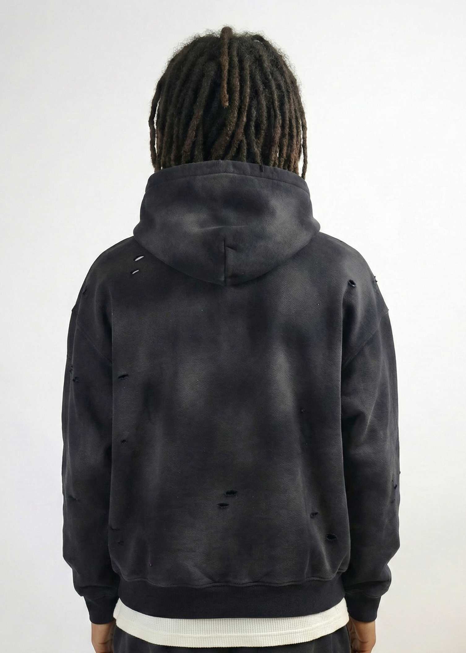 Torn* Washed Hoodie (Shadow)