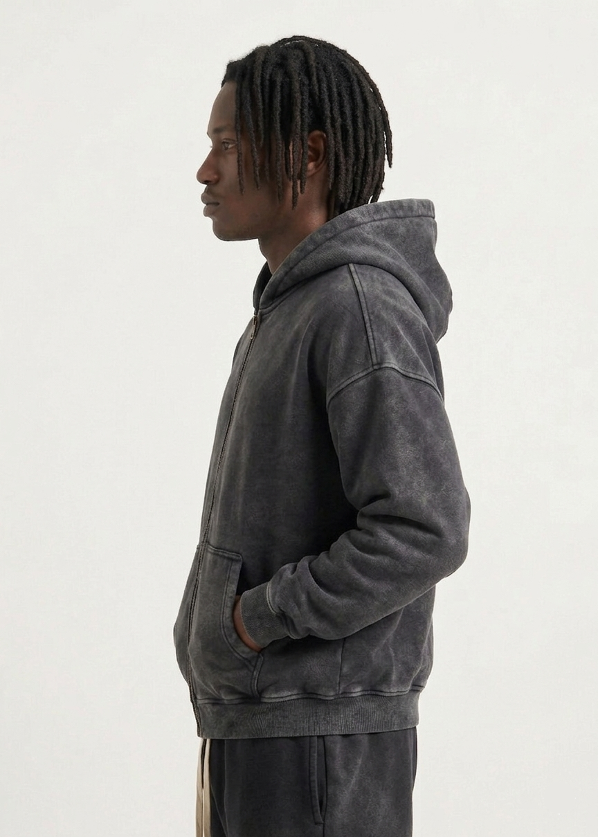 Heavyweight* Washed Zip-Up
